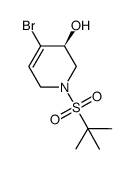 3-Pyridinol, 4-bromo-1-[(1,1-dimethylethyl)sulfonyl]-1,2,3,6-tetrahydro-, (3S)- 结构式
