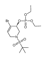 Phosphoric acid, (3S)-4-bromo-1-[(1,1-dimethylethyl)sulfonyl]-1,2,3,6-tetrahydro-3-pyridinyl diethyl ester 结构式