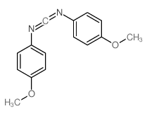 N,N'-双(4-甲氧基苯基)甲二亚胺 结构式