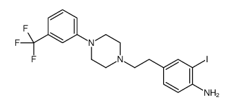 1-(2-(3-碘-4-氨基苯基)乙基)-4-(3-(三氟甲基)苯基)哌嗪 结构式