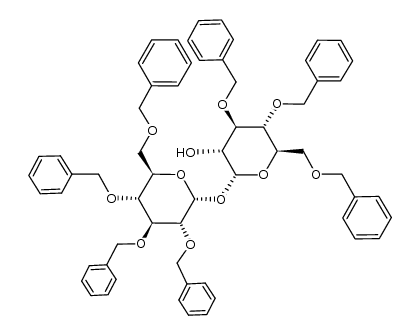 3,4,6-三-O-(苯基甲基)-α-D-吡喃葡萄糖基 2,3,4,6-四-O-(苯基甲基)-α-D-吡喃葡萄糖苷 结构式