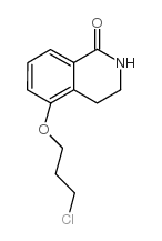 5-(3-氯丙氧基)-3,4-二氢-2H-异喹啉-1-酮 结构式