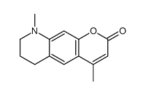 2H-Pyrano[3,2-g]quinolin-2-one, 6,7,8,9-tetrahydro-4,9-dimethyl- 结构式