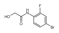N-(4-BROMO-2-FLUOROPHENYL)-2-HYDROXYACETAMIDE 结构式