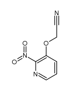 2-[(2-硝基-3-吡啶基)氧基]乙腈 结构式