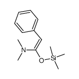 N,N-二甲基-2-苯基-1-[(三甲基硅基)氧基]乙烯胺 结构式