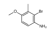 2-溴-4-甲氧基-3-甲基苯胺 结构式