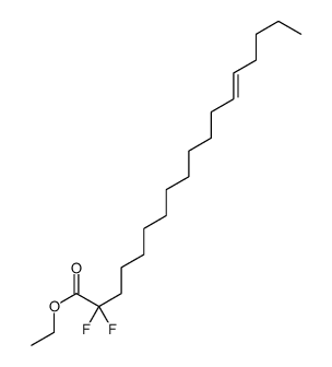 13-Octadecenoic acid, 2,2-difluoro-, ethyl ester, (13Z)- 结构式