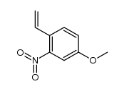 1-乙烯基-4-甲氧基-2-硝基苯 结构式