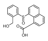 8-[[2-(羟甲基)苯基]亚磺酰基]-1-萘甲酸 结构式