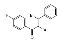 2,3-二溴-1-(4-氟苯基)-3-苯基-1-丙酮 结构式