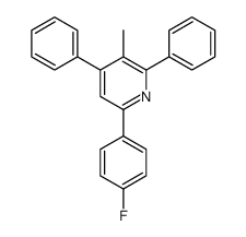 6-(4-氟苯基)-3-甲基-2,4-二苯基吡啶 结构式