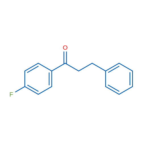 1-(4-氟苯基)-3-苯基丙-1-酮 结构式
