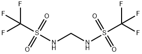 N,N'-亚甲基双[1,1,1-三氟甲磺酰胺] 结构式