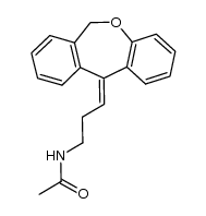 Acetamide, N-[(3E)-3-dibenz[b,e]oxepin-11(6H)-ylidenepropyl]- 结构式