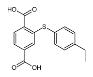 2-[(4-乙基苯基)硫代]-1,4-苯二甲酸 结构式