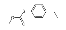 Carbonothioic acid, S-(4-ethylphenyl) O-methyl ester 结构式