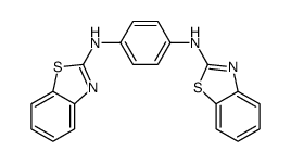N1,N4-双(2-苯并噻唑基)-1,4-苯二胺 结构式