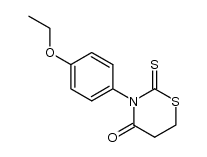 4H-1,3-Thiazin-4-one, 3-(4-ethoxyphenyl)tetrahydro-2-thioxo- 结构式
