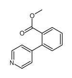 2-(4-吡啶基)苯甲酸甲酯 结构式