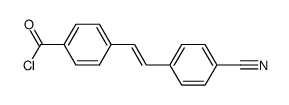 4-(4-氰基苯乙烯基)苯甲酰氯 结构式