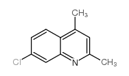 7-氯-2,4-二甲基喹啉 结构式