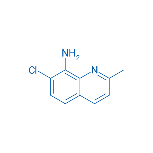 7-氯-2-甲基喹啉-8-胺 结构式