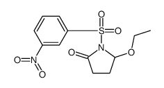 2-Pyrrolidinone, 5-ethoxy-1-[(3-nitrophenyl)sulfonyl]- 结构式