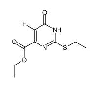 2-(乙硫基)-5-氟-6-氧代-1,6-二氢嘧啶-4-羧酸乙酯 结构式