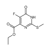 5-氟-2-甲硫基-6-氧代-1,6-二氢嘧啶-4-羧酸乙酯 结构式