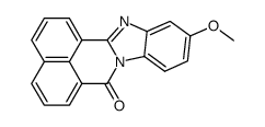 11-甲氧基-7H-苯并咪唑并[2,1-A]苯并[DE]异喹啉-7-酮 结构式
