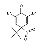 2,6-二溴-4-叔丁基-4-硝基-2,5-环己二烯-1-酮 结构式