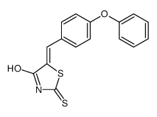 4-Thiazolidinone, 5-[(4-phenoxyphenyl)methylene]-2-thioxo- 结构式