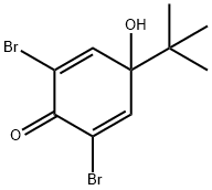2,6-二溴-4-叔丁基-4-羟基-2,5-环己二烯-1-酮 结构式