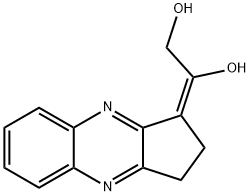 (1E)-1-(2,3-二氢-1H-环戊并[b]喹喔啉-1-亚基)-1,2-乙二醇 结构式