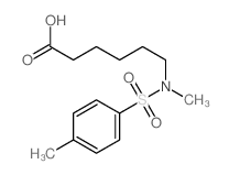 N-甲基-6-对甲苯磺酰氨基己酸 结构式