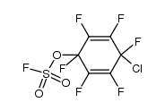 Fluorosulfuric acid, 4-chloro-1,2,3,4,5,6-hexafluoro-2,5-cyclohexadien-1-yl ester 结构式