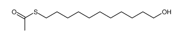 Ethanethioic acid, S-(11-hydroxyundecyl) ester 结构式