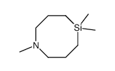 1,5,5-三甲基-1-氮杂-5-硅杂环辛烷 结构式