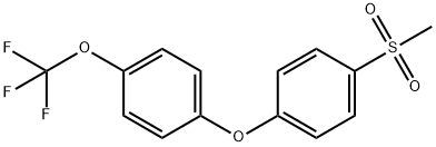 1-甲磺酰基-4-[4-(三氟甲氧基)苯氧基]苯 结构式