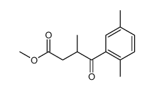 3-(2,5-二甲基苯甲酰基)丁酸甲酯 结构式