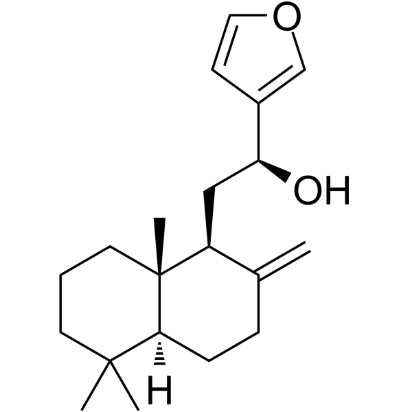 15,16-环氧基-12S-羟基赖百当-8(17),13(16),14-三烯 结构式