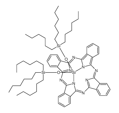 硅(IV)酞菁二(三己基甲硅烷基氧化物) 结构式