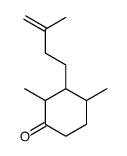 2,4-二甲基-3-(3-甲基-3-丁烯基)环己酮 结构式