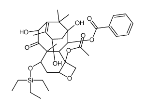7-O-(三乙基硅基)-10-去乙酰基巴卡亭III 结构式