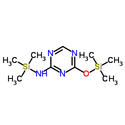 N-(三甲基硅基)-4-(三甲基硅氧基)-1,3,5-三嗪-2-胺 结构式