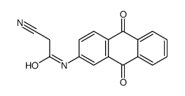 2-氰基-N-(9,10-二氢-9,10-二氧代-2-蒽基)乙酰胺 结构式