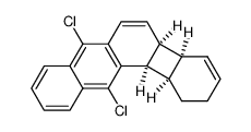 7,12-二氯-1,2,4a,4b,12b,12c-六氢苯并[3,4]环丁[1,2-a]蒽 结构式