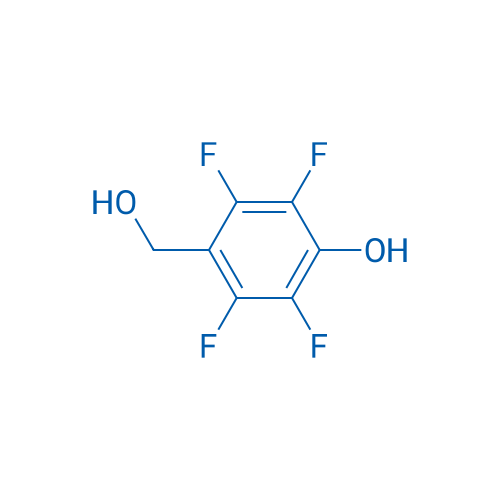2,3,5,6-四氟-4-(羟甲基)苯酚 结构式