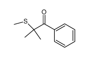 2-甲基-2-(甲硫基)-1-苯基-1-丙酮 结构式